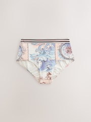 クリーム/ブルーの地図 - ハイレグ ビキニボトム - 画像 8 / 10