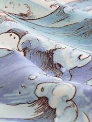 クリーム/ブルーの地図 - ハイレグ ビキニボトム - 画像 9 / 10