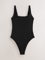 Blue/Black Rib Square Neck Swimsuit 2 Pack - Image 3 of 6