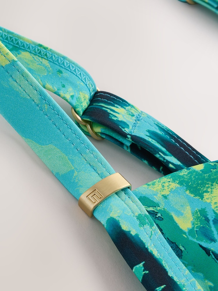 Lime/Aqua Blue Animal - Maillot de bain gainant et gainant pour le ventre - Image 2 de 4 Lime/Aqua Blue Animal - Maillot de bain gainant et gainant pour le ventre - Image 2 de 4