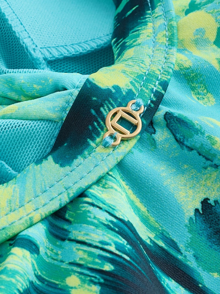 Lime/Aqua Blue Animal - Maillot de bain gainant et gainant pour le ventre - Image 4 de 4 Lime/Aqua Blue Animal - Maillot de bain gainant et gainant pour le ventre - Image 4 de 4