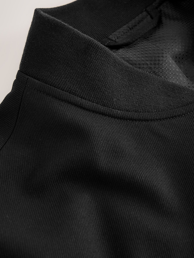 Black Embroidered Smart Bomber Jacket - Image 11 of 11