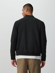 Black Embroidered Smart Bomber Jacket - Image 4 of 11