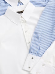 Lipsy BlueWhite Poplin Shirt 2 Pack - Image 5 of 5