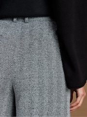 Ro&Zo Grey Petite Herringbone Culottes - Image 4 of 5