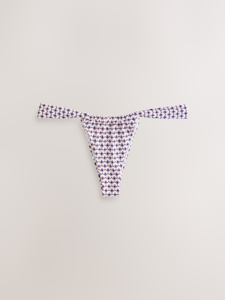 Ecru/Brown Geometric - ビキニボトム - 画像 1 / 3