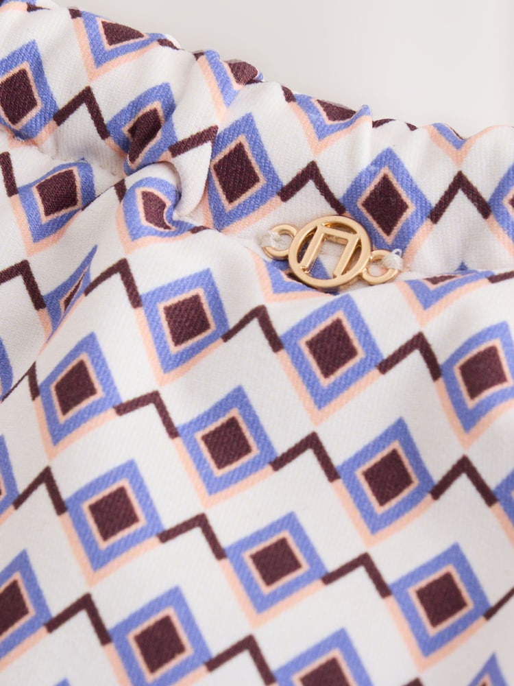 Ecru/Brown Geometric - ビキニボトム - 画像 2 / 3