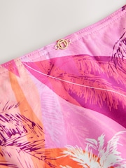 Pink/Orange Palm High Leg Bikini Bottoms - Image 6 of 7
