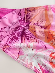 Pink/Orange Palm High Leg Bikini Bottoms - Image 7 of 7