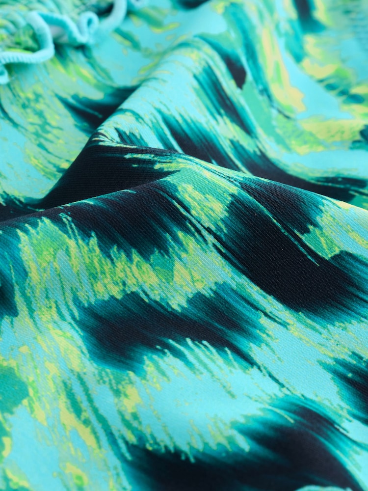 アクアブルー - シャーリング ハイレッグ ビキニボトム - 画像 2 / 3