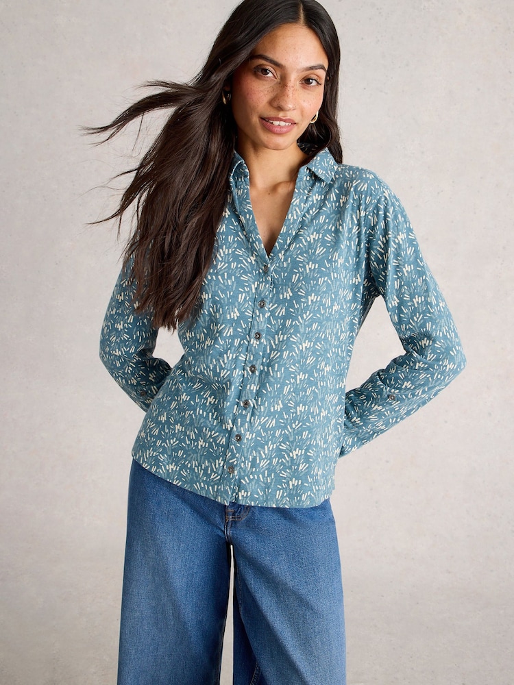 White Stuff Green Annie Jersey Shirt - Image 1 of 6 White Stuff Green Annie Jersey Shirt - Image 1 of 6