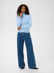 Kaffe Blue Astrid Roll Neck Jumper - Image 2 of 6