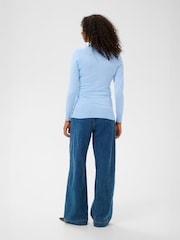 Kaffe Blue Astrid Roll Neck Jumper - Image 3 of 6