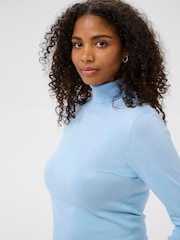 Kaffe Blue Astrid Roll Neck Jumper - Image 4 of 6