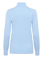 Kaffe Blue Astrid Roll Neck Jumper - Image 6 of 6