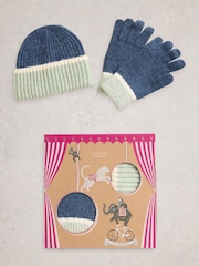 Azul - White Stuff Hat and Gloves Gift Box - Imagen 1 de 6