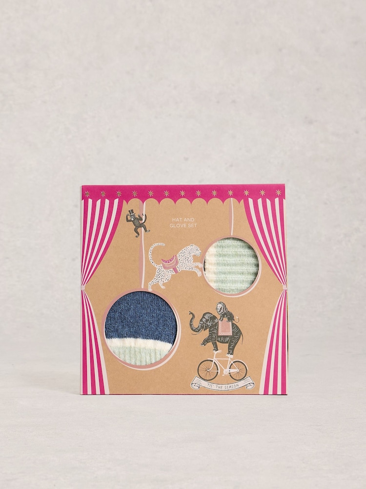 modra - Darilna škatla s kapo in rokavicami White Stuff - Slika 1 iz 5 modra - Darilna škatla s kapo in rokavicami White Stuff - Slika 1 iz 5