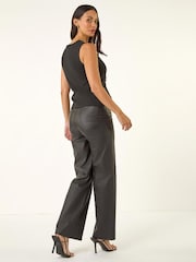 Roman Black Bow Detail Waistcoat - Image 3 of 5