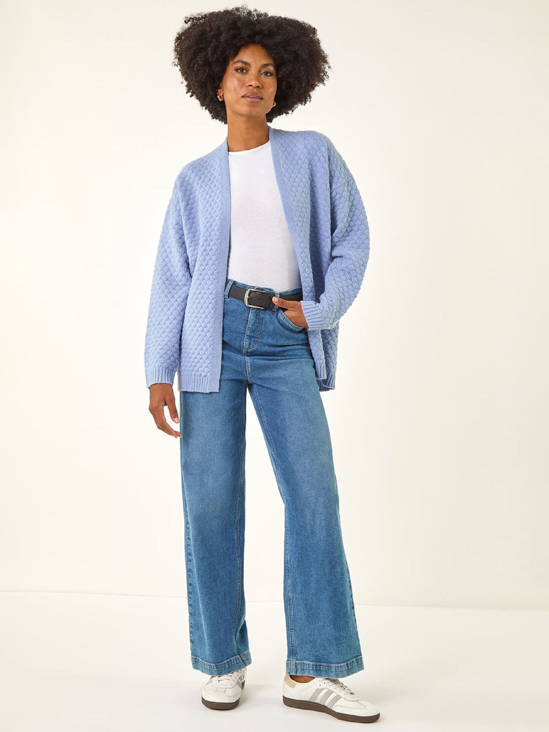 Buy Roman Blue Waffle Knit Cardigan from Next South Africa