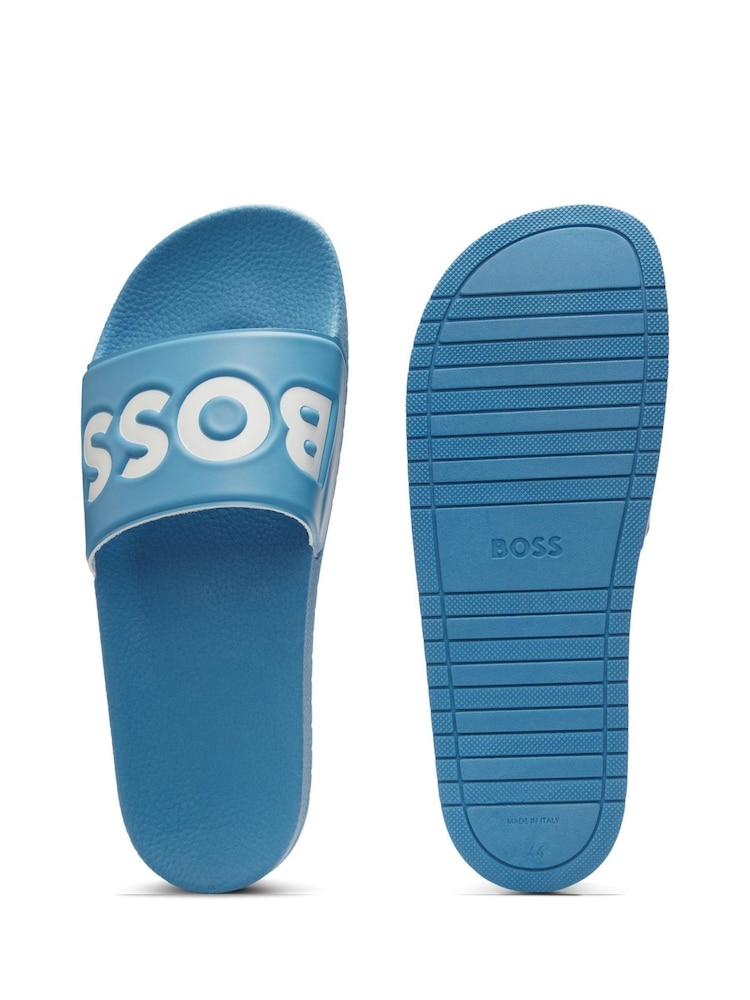 BOSS Light Blue Large Logo Sliders - Image 2 of 2