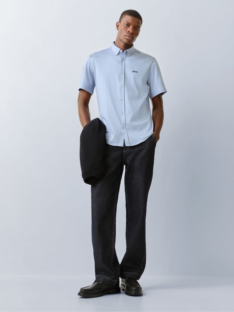 Γαλάζιο - BOSS Motion Κοντομάνικο μπλουζάκι κανονικής εφαρμογής - Εικόνα 2 από 5