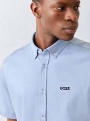 Γαλάζιο - BOSS Motion Κοντομάνικο μπλουζάκι κανονικής εφαρμογής - Εικόνα 4 από 5