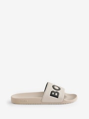 BOSS Cream Logo Sliders - Image 1 of 1