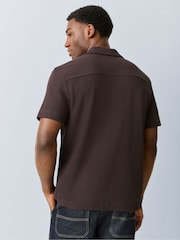 BOSS Brown Pasini Regular Fit Shirt - Image 3 of 6