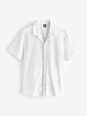 BOSS White Pasini Regular Fit Shirt - Image 5 of 5