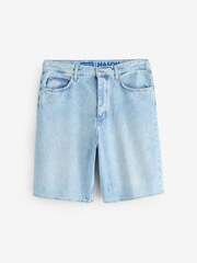 HUGO Blue Mason Denim Oversized Shorts - Image 1 of 1