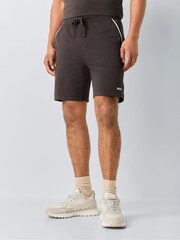 BOSS Brown Unique Logo Shorts - Image 3 of 6