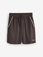 BOSS Brown Unique Logo Shorts - Image 6 of 6