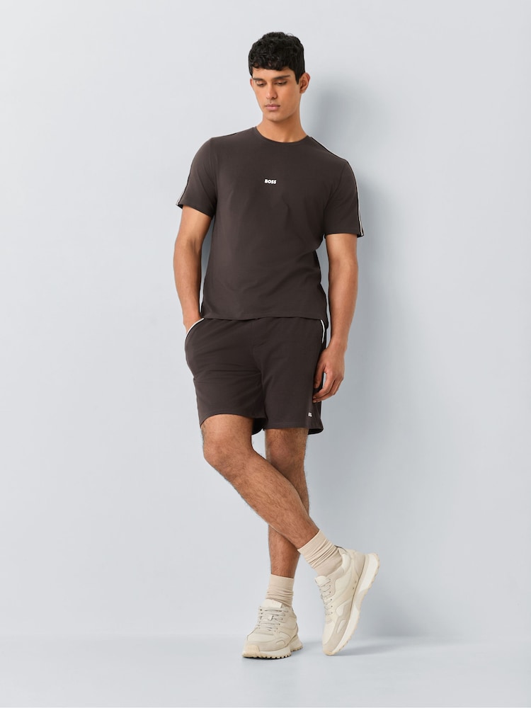 BOSS Brown Unique Logo T-Shirt - Image 2 of 5