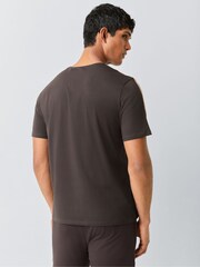 BOSS Brown Unique Logo T-Shirt - Image 3 of 5