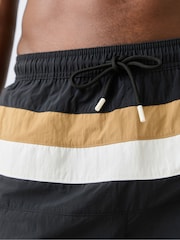 BOSS Black Louis Logo Stripe Swim Shorts - Image 4 of 4