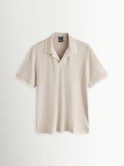 BOSS Cream Pye Trophy Collar Polo Shirt - Image 7 of 7