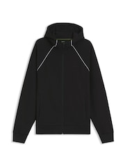 BOSS Black Relaxed Fit Logo Zip Through Sweat Top - Image 1 of 2