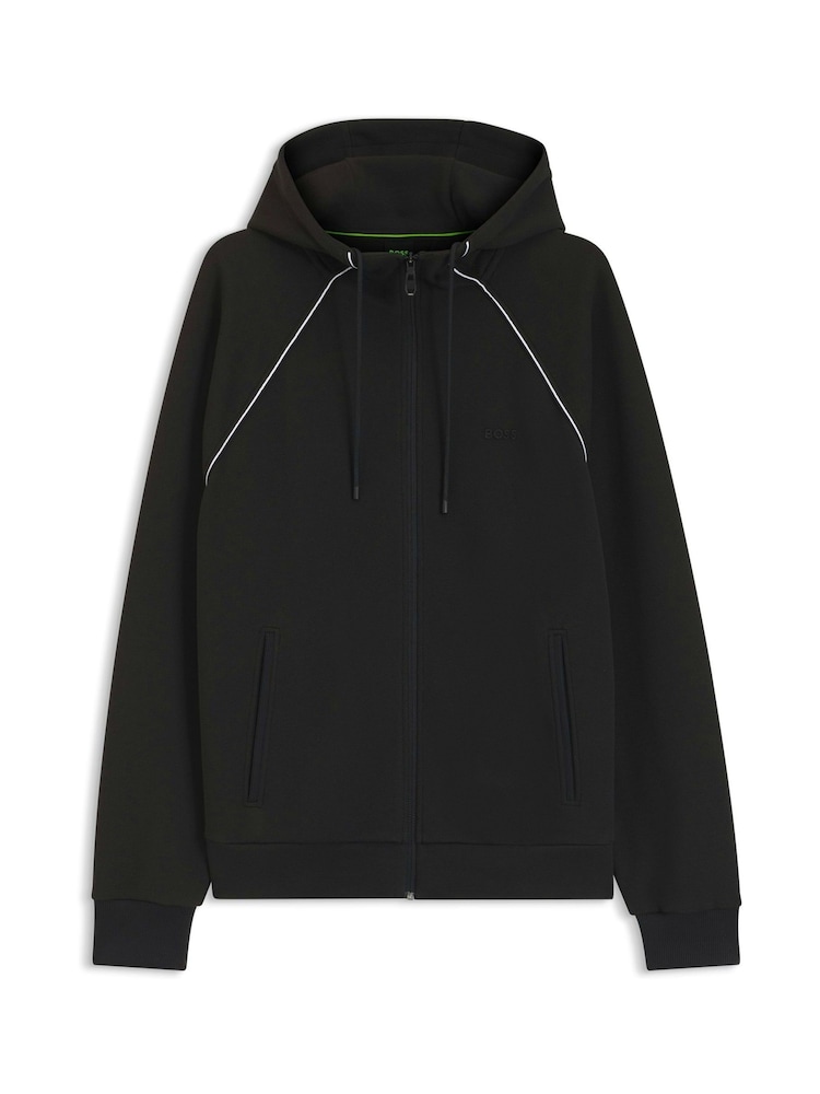 BOSS Black Relaxed Fit Logo Zip Through Sweat Top - Image 2 of 2