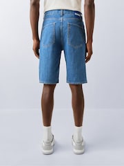 أزرق - HUGO Skater Denim Jorts - صورة 3 من 5