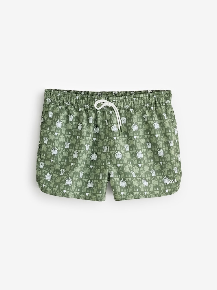 BOSS Green Cala Printed Logo Swim Shorts - Image 7 of 7