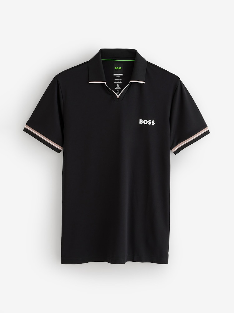 BOSS Black Trophy Collar Regular Fit Polo Shirt - Image 1 of 1