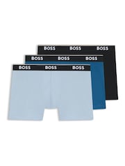 أزرق مموج - حزمة من 3 بوكسرات بشعار Power من BOSS - Image 1 of 1