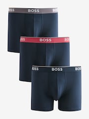 BOSS Light Blue Power Logo Boxers 3 Pack - Image 1 of 4