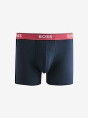 BOSS Light Blue Power Logo Boxers 3 Pack - Image 3 of 4