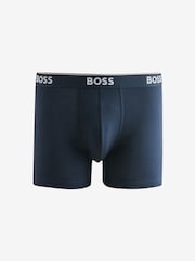 BOSS Light Blue Power Logo Boxers 3 Pack - Image 4 of 4