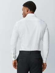 BOSS White Hank Stretch Shirt - Image 3 of 6
