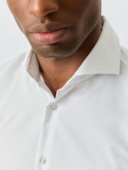 BOSS White Hank Stretch Shirt - Image 4 of 6