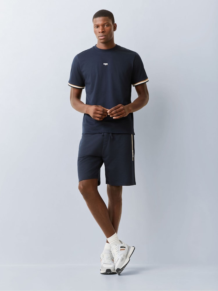 BOSS Blue Iconic Logo T-Shirt - Image 2 of 5