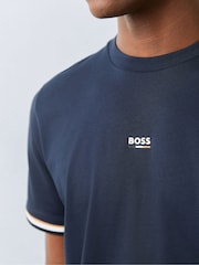 BOSS Blue Iconic Logo T-Shirt - Image 4 of 5