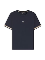 BOSS Blue Iconic Logo T-Shirt - Image 5 of 5